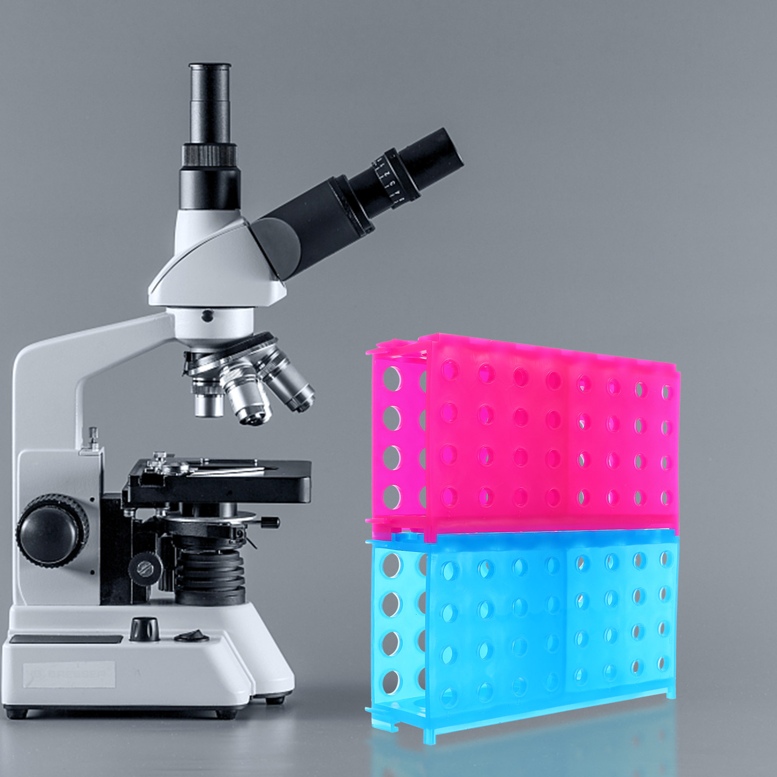 Laboratory Centrifuge - ชั้นวางหลอดปั่นเหวี่ยงแบบพลาสติกหนาพิเศษ 2 ชิ้น สำหรับหลอดขนาด 0.5 มล.
