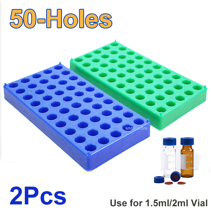 Laboratory Centrifuge - ชั้นวางขวดพลาสติก 50 ถือเหมาะสําหรับ 12mm 1.5/2ml Vials