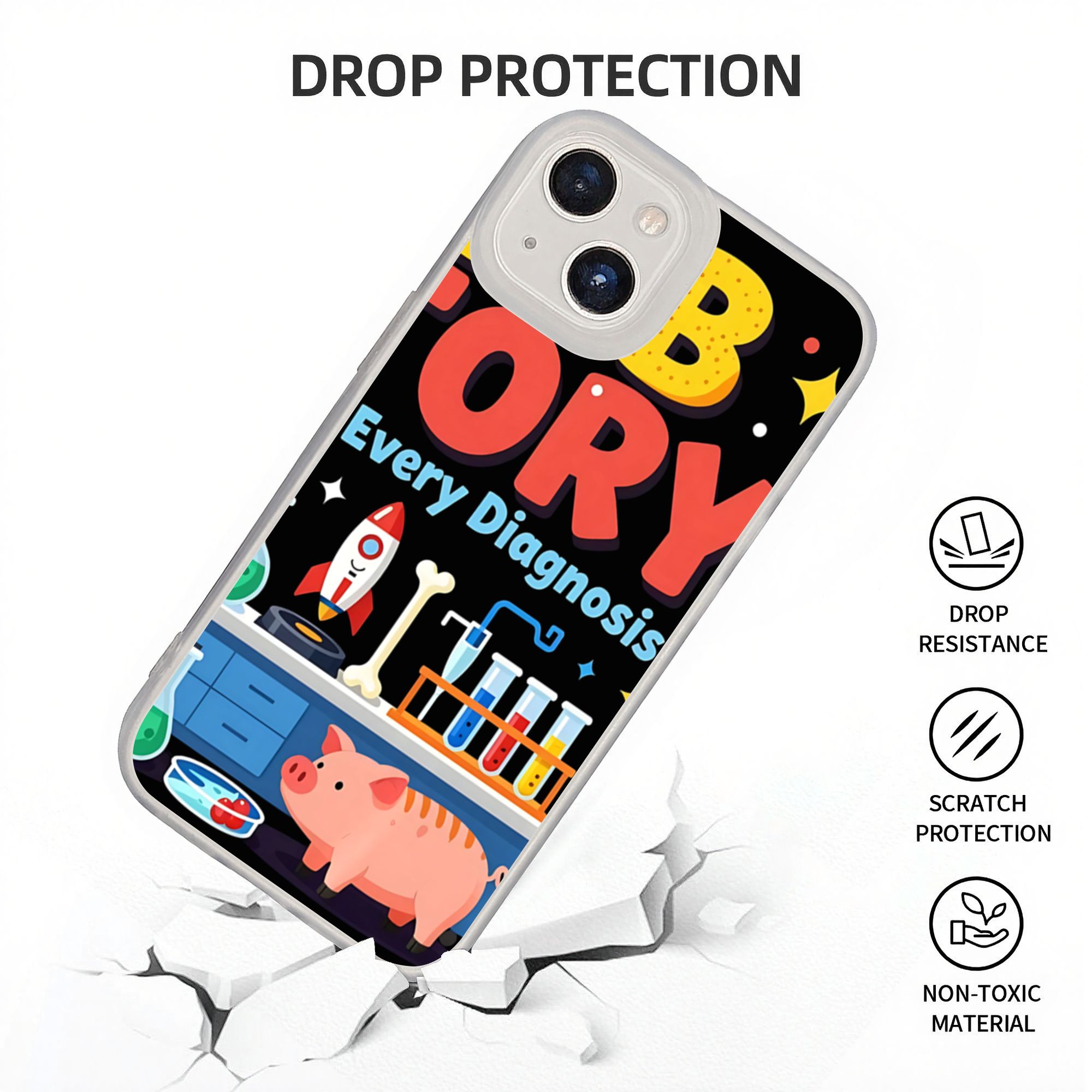Medical Lab Technician - เคสโทรศัพท์กันกระแทก New Armor Bumper สำหรับ IPhone
