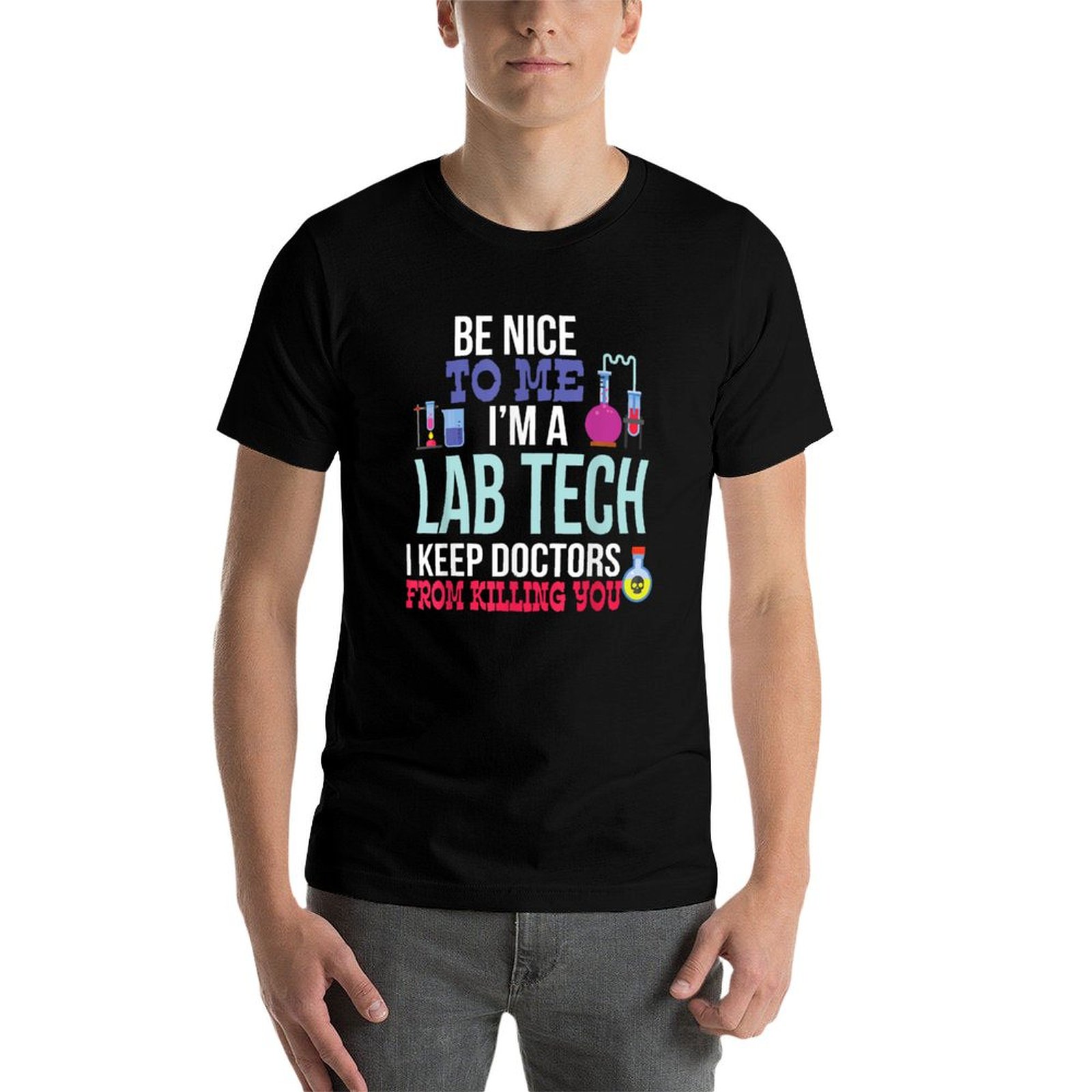 เสื้อยืดตลกๆ สำหรับช่างเทคนิคห - Medical Lab Technician บทวิจารณ์และราคา