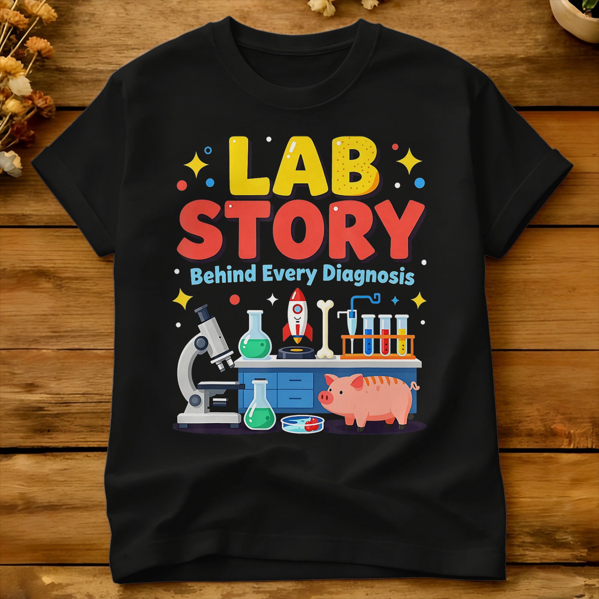 เสื้อยืดทีมช่างเทคนิคห้องปฏิบั - Medical Lab Technician บทวิจารณ์และราคา