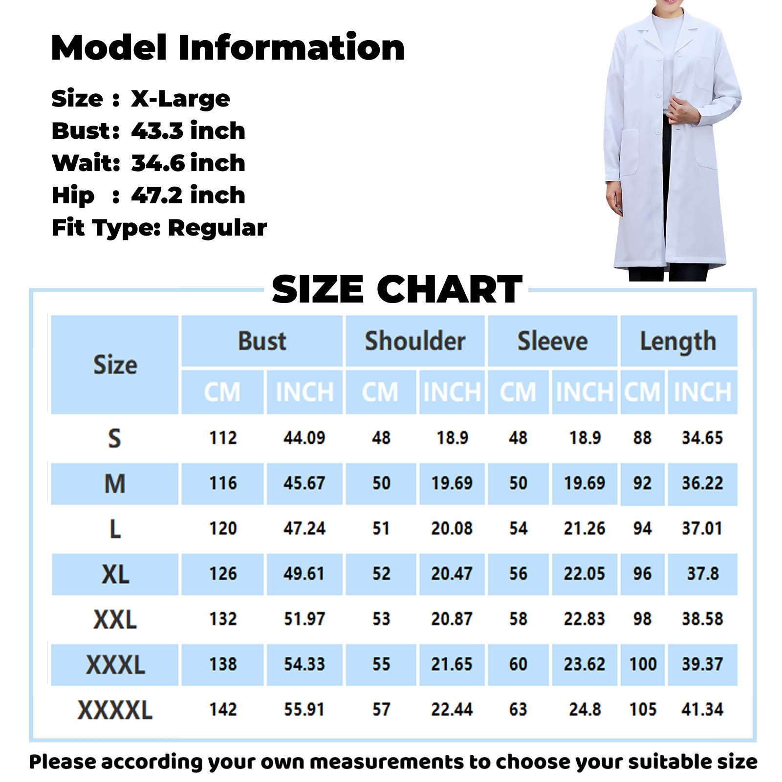 สีขาว Lab Coat สําหรับผู้หญิงผ - Lab Coat Medical บทวิจารณ์และราคา