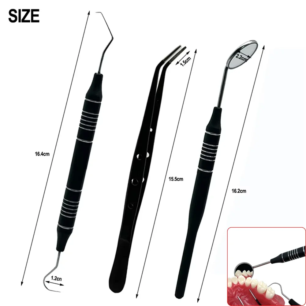 ชุดอุปกรณ์ดูแลช่องปาก 3 ชิ้น/5 - Dental Mirror Probe บทวิจารณ์และราคา