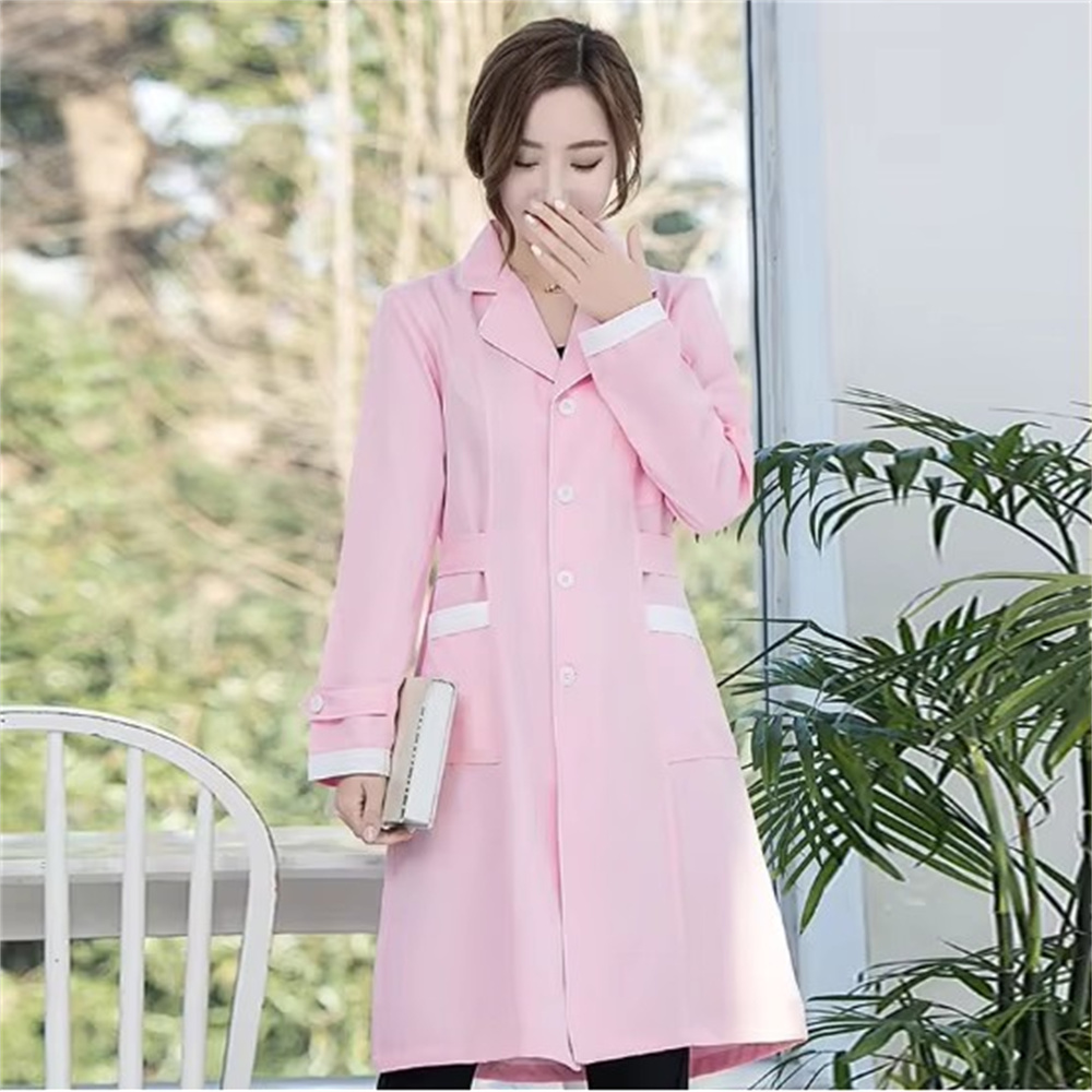 คุณภาพสูงสีเทาสีทึบบางง่ายต่อต - Lab Coat Medical บทวิจารณ์และราคา
