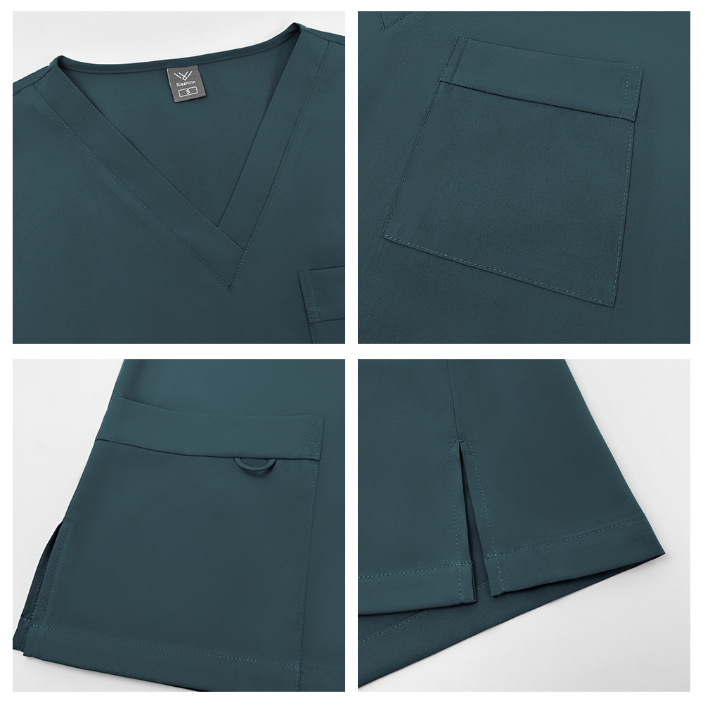 ชุดยูนิฟอร์มแพทย์ผ่าตัดแขนสั้น - Lab Coat Medical บทวิจารณ์และราคา