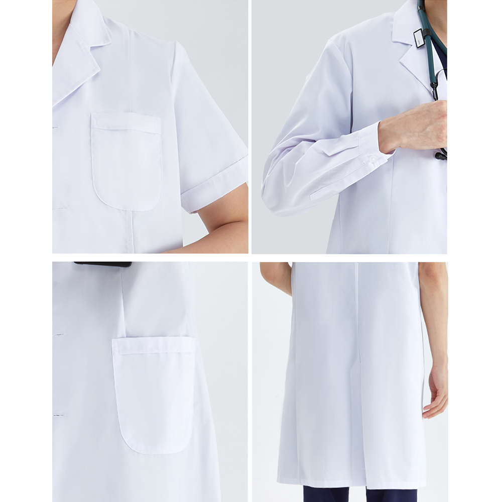 Unisex เสื้อสีขาว Lab Coat แพท - Lab Coat Medical บทวิจารณ์และราคา