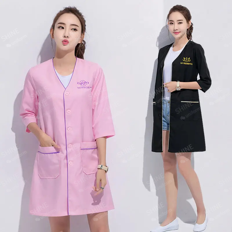 ความงามเครื่องแบบช่างเสริมสวย  - Lab Coat Medical บทวิจารณ์และราคา