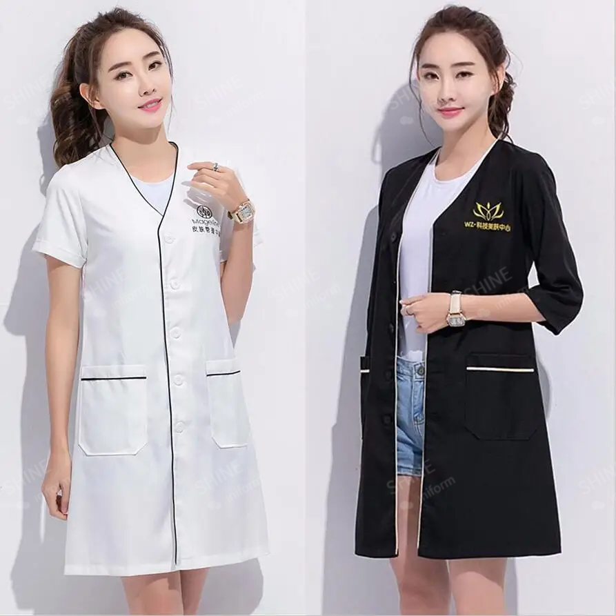 ความงามเครื่องแบบช่างเสริมสวย  - Lab Coat Medical บทวิจารณ์และราคา
